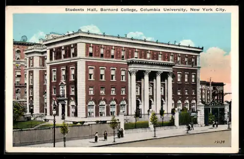 AK New York, NY, Columbia University, Barnard College, Students Hall