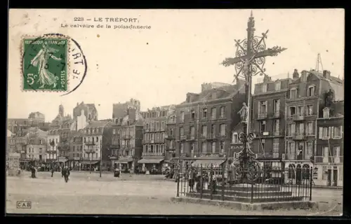 AK Le Tréport, Le calvaire de la poissonnerie