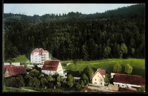 AK Unterachtel /Simmelsdorf, Kurhaus und Restaurant C. Zeller, Wald