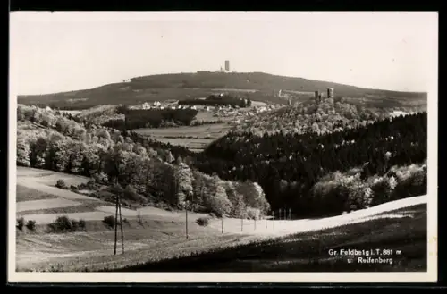 AK Reifenberg i. T., Ortsansicht mit Umgebung u. Gr. Feldberg