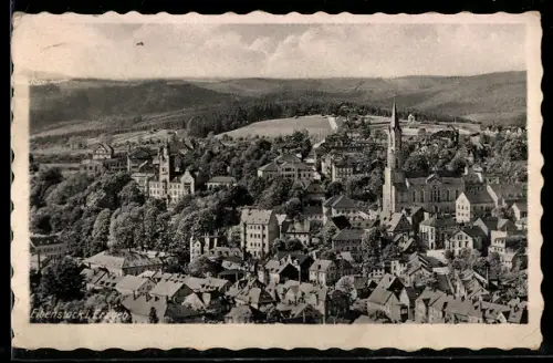 AK Eibenstock i. Erzgeb., Ortsansicht mit Umgebung