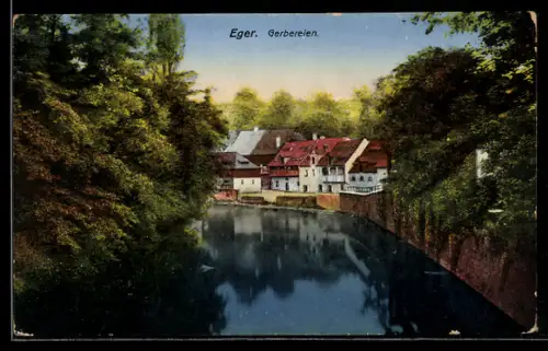 AK Eger, Gerbereien mit Flusspartie