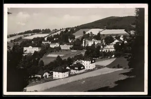 AK Bad Gräfenberg /Ostsudetenland, Teilansicht aus der Vogelschau