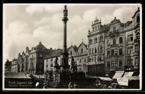 AK Plzen, Západní cást námestí Republiky