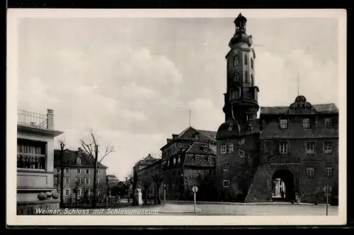 AK Weimar, Schloss mit Schlossmuseum