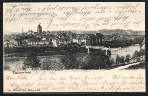 AK Kaiserstuhl, Teilansicht mit Brücke