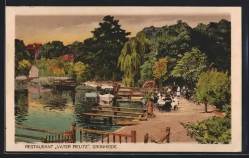 AK Grünheide, Restaurant Vater Fielitz von A. Walter