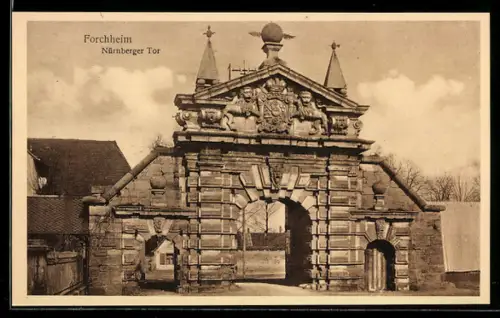 AK Forchheim, Nürnberger Tor, Totalansicht