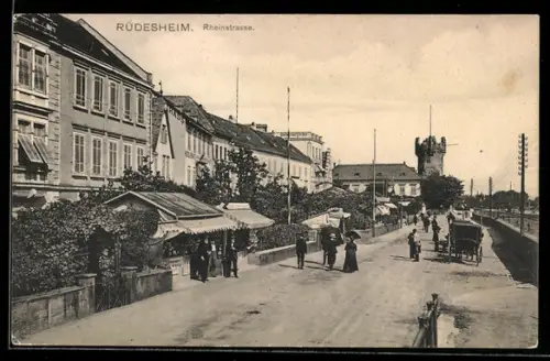 AK Rüdesheim, Rheinstrasse