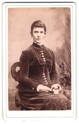 Fotografie Heinr. Harmsen, Wien, Hauptstrasse 26, Porträt einer Dame