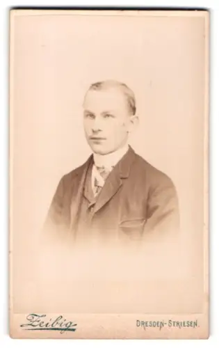 Fotografie Zeibig, Dresden-Striesen, Schandauerstrasse 1, Porträt eines jungen Mannes