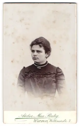 Fotografie Max Radig, Wurzen, Wettinerstr. 7, Portrait einer jungen Frau