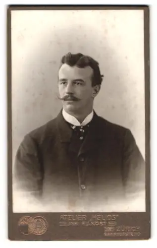 Fotografie Atelier Helios, Zürich, Bahnhofstrasse 110, Portrait eines Herrn