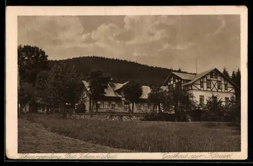 AK Schwarzenberg /Johannisbad, Gasthaus zur Klause