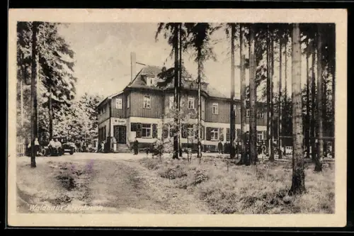 AK Ebersbrunn, Gasthof Waldhaus Johannes Riedel