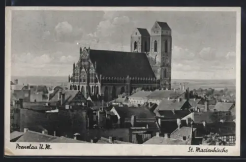AK Prenzlau /U.M., St. Marienkirche
