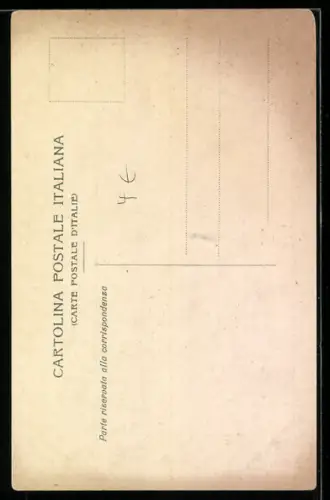 AK Genova, Via Roma, Strassenbahn