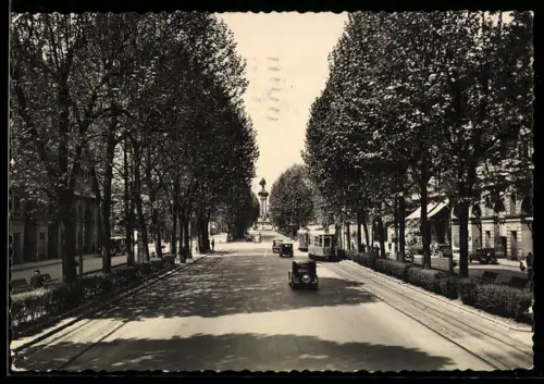 AK Torino, Corso Vittorio Emanuele, Monumento, Strassenbahn