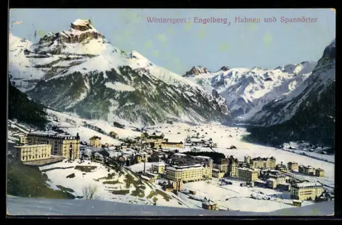 AK Engelberg, Teilansicht mit Hahnen und Spannörter