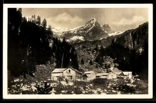 AK Klöntal, Käsern am Glärnisch, Gubser`s Ferienhütten