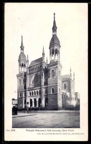 AK New York, NY, Temple Emanuel, 5th Avenue