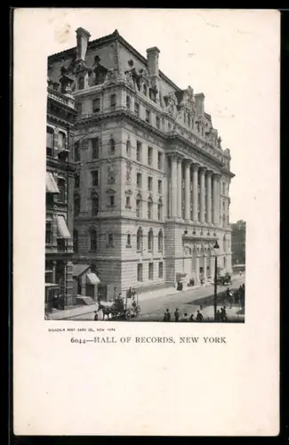 AK New York, NY, Hall of Records