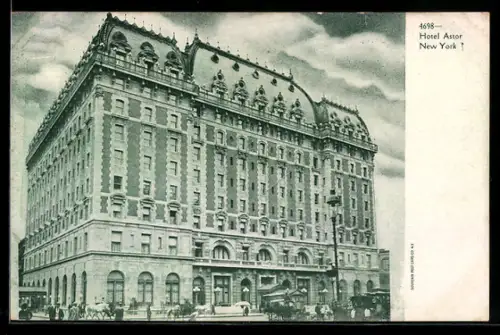 AK New York, NY, Total view of the Hotel Astor