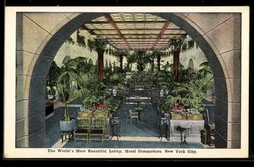 AK New York, NY, Hotel Commodore, Lobby