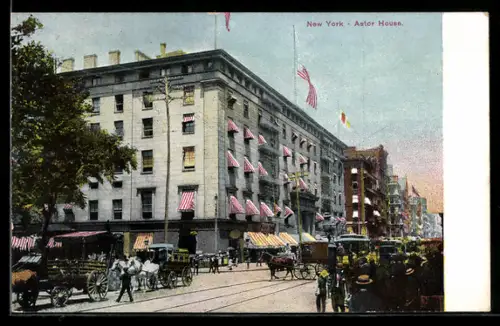 AK New York, NY, View of the Astor House