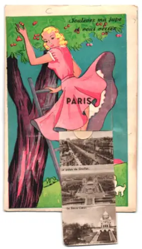 Leporello-AK Paris, Place de la Concorde, Notre-Dame, Les Champs-Elysées, La tour Eiffel