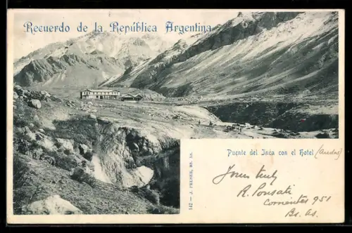 AK Puente del Inca, con el Hotel