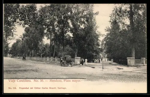 AK Mendoza, Viaje Cordillera, Plaza mayor
