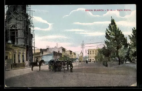 AK Bahia Blanca, Calle Alsina, Strassenpartie