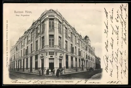 AK Buenos Aires, Casa Central de Correos y Telegrafos