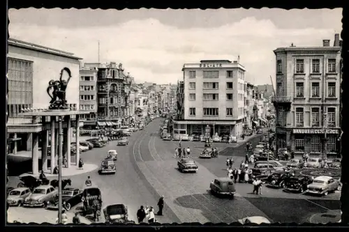 AK Ostende, Rue Longue et Boulevard Van Iseghem