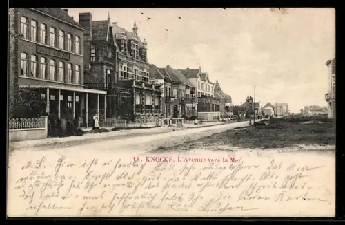 AK Knocke, l'Avenue vers la Mer