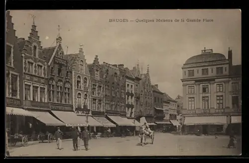 AK Bruges, Quelques Maisons de la Grande Place