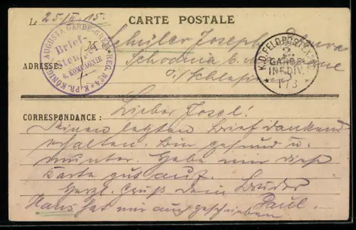 AK Denain, Rue de Lourches