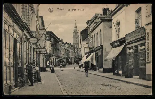 AK Mons, La Grand Rue