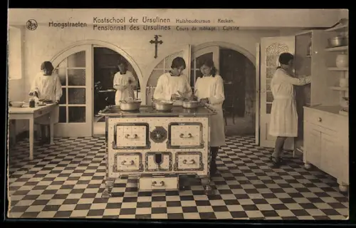 AK Hoogstraeten, Pensionat des Ursulines, Cours de ménage, Cuisine