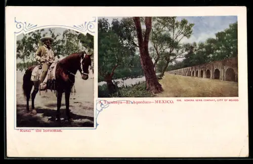 AK Tacubaya, El Aqueduco, Rural the horseman