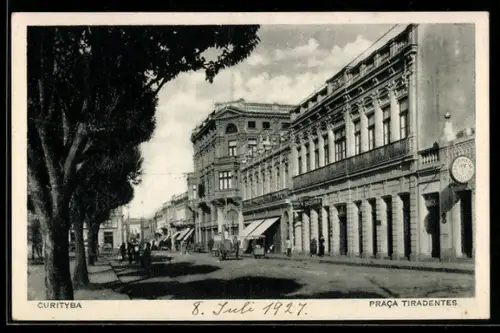 AK Curityba, Hotel Johnscher, Praca Tiradentes