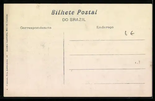 AK Rio de Janeiro, Avenia Rio Branco, Strassenbahn