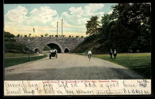 AK Cleveland, OH, Lower Drive of the Boulevard at St. Clair Ave