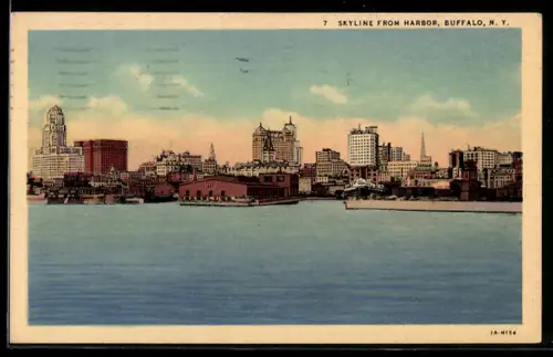 AK Buffalo, NY, Skyline from Harbor
