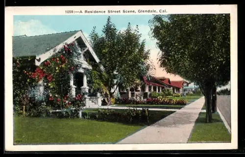 AK Glendale, CA, A Residence Street Scene