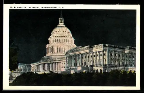 AK Washington D.C., U. S. Capitol at night
