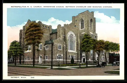 AK Detroit, MI, Metropolitan M. E. Church, Woodward Avenue