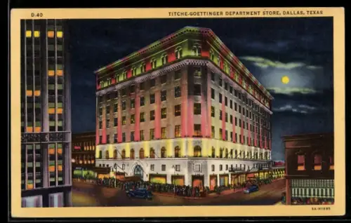 AK Dallas, TX, Titche-Goettinger Department Store