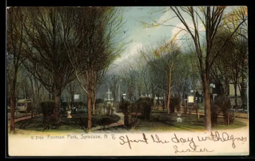 AK Syracuse, NY, Forman Park